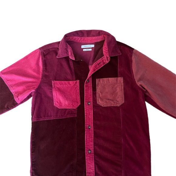 Urban Outfitters Pink Patchwork Button Up courderoy outerwear - Picture 2 of 4